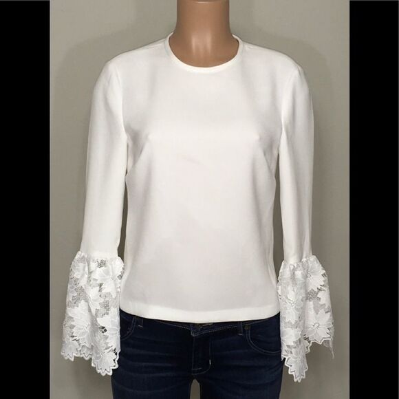 Rachel Zoe ecru top. Retails $325. NWT - Picture 4 of 8